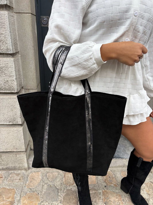 Sac en cuir ZELIA - noir