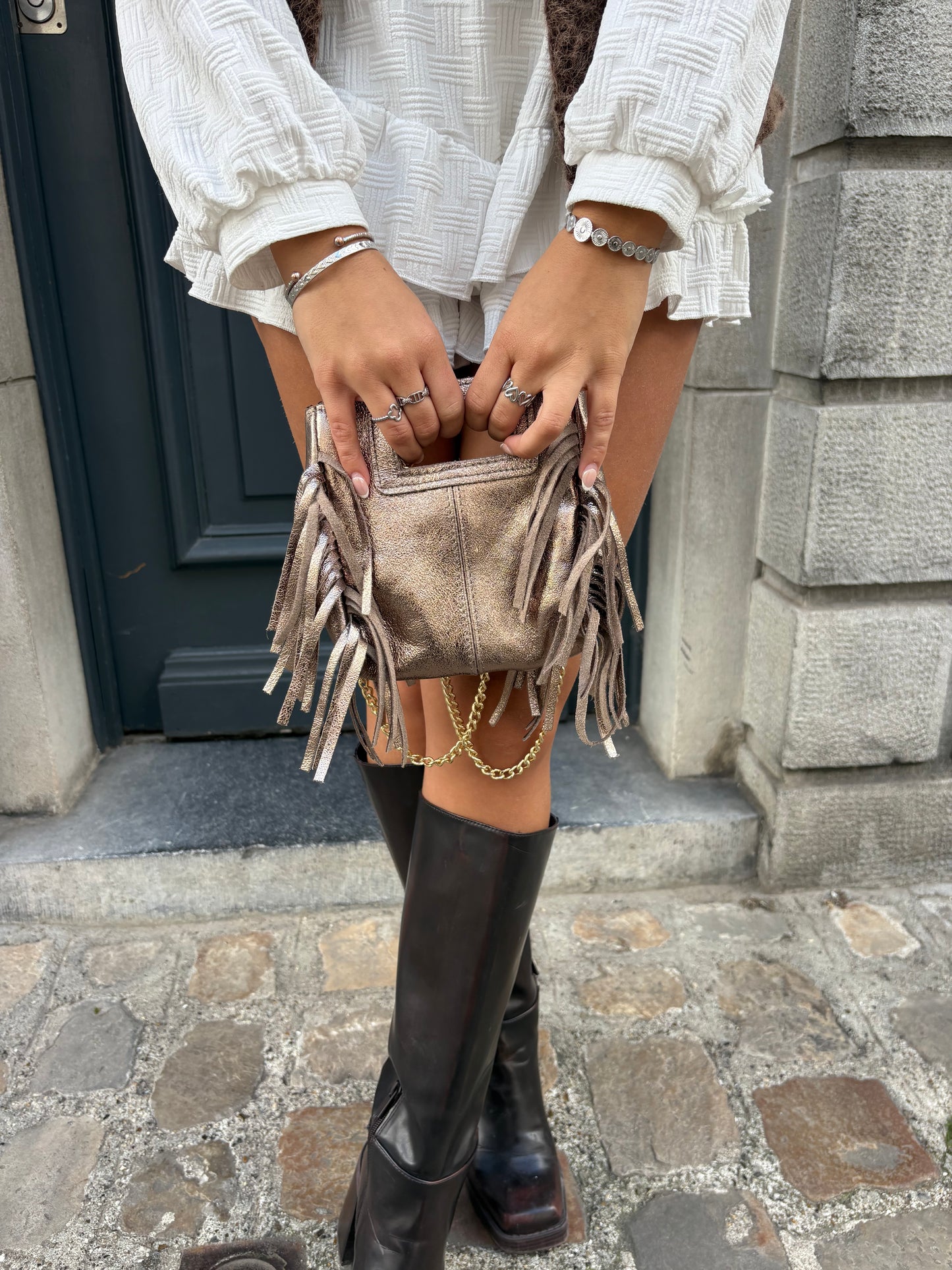 Sac en cuir MILA - irisé