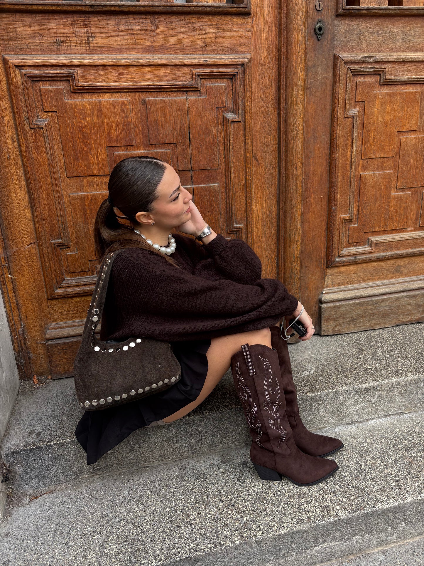 Santiags ANNA - marron