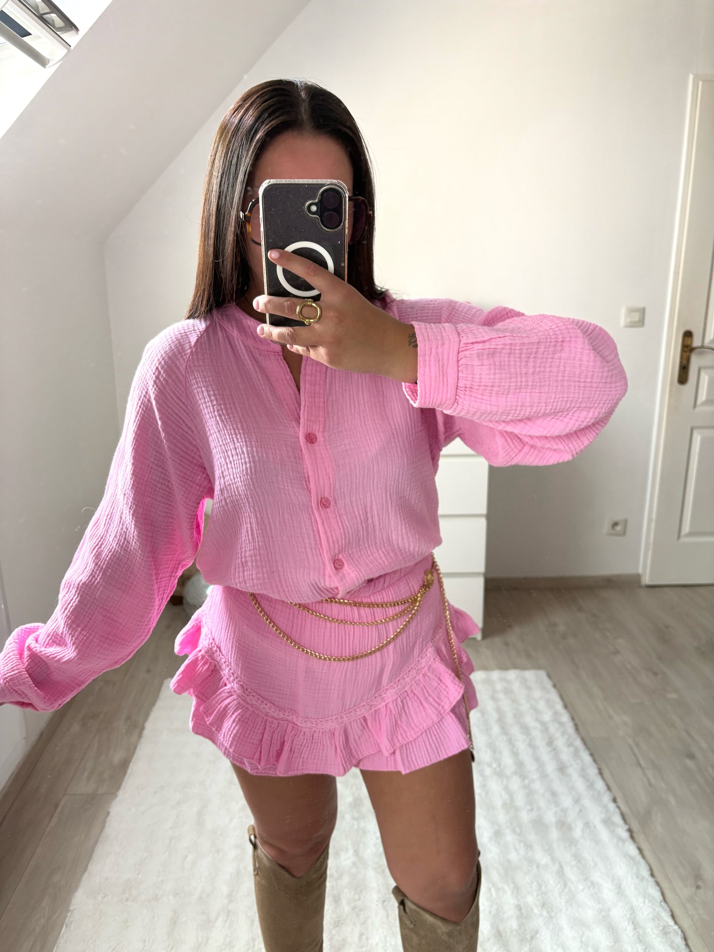 Chemise EMA rose