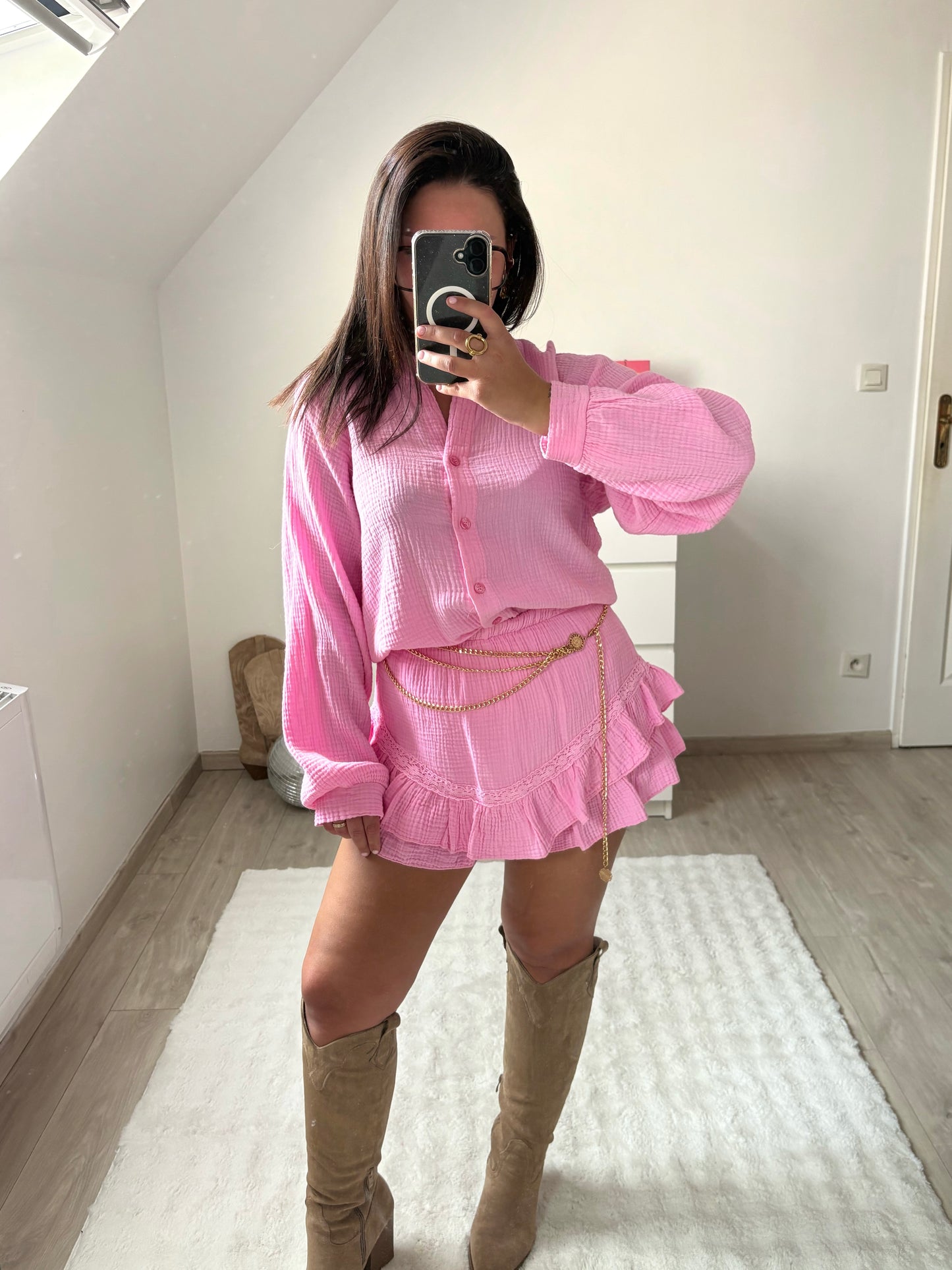 Chemise EMA rose